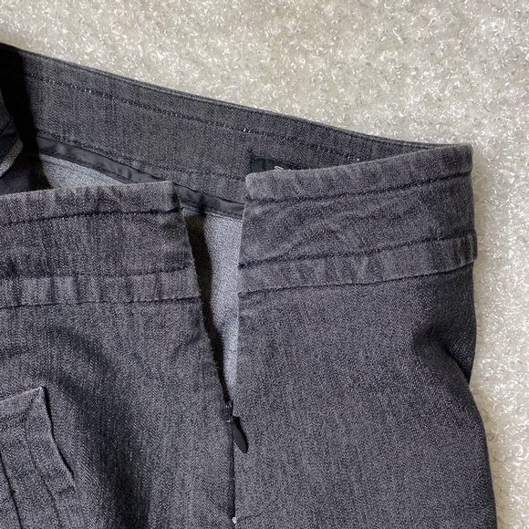 Sandro Grey/Blue Light Weight Denim Sailor Style Pockets Zipper A-Line Skirt 12P - Picture 4 of 8